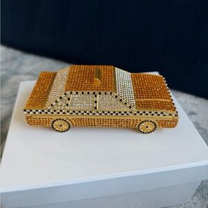 Brandon Blackwood Gold and Silver Car Clutch